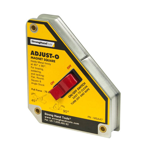 Strong Hand Tools Adjust-O Magnetic Square, 75 lb.-Pull Force
