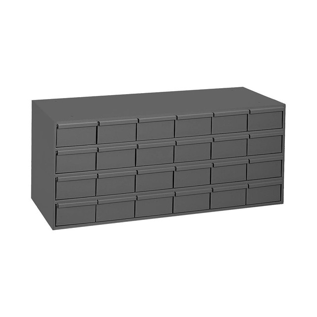 Durham Steel Drawer Storage Unit, 3313/16"W, 24 Large Drawers