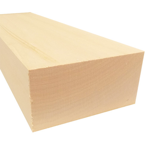 Basswood Block, 2" x 4" x 12", 1/pkg.