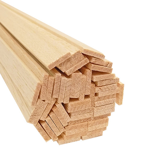 Bud Nosen Models 1049 1/8 x 1 x 36 Balsa Wood Sticks (Pack of 20) –  Trainz