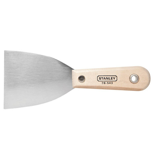 Stanley Wood Handle Putty Knife, 3"W Stiff Midwest Technology Products