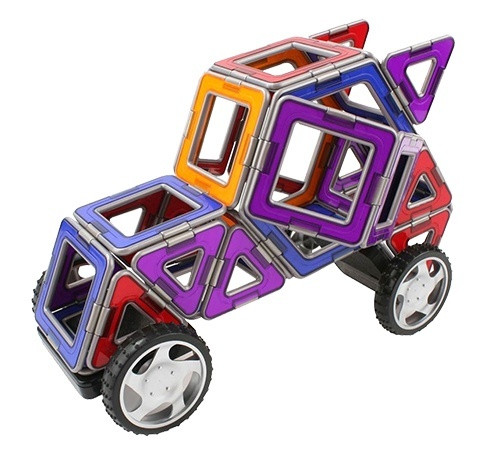 Magformers – Wheels, Set di 2 Pezzi Magnetico, 713007 - Giochi e