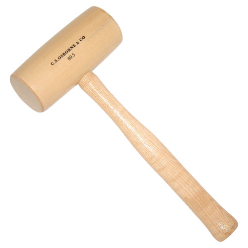 CS Osborne Hickory Mallet ~ Barrel Shaped Head