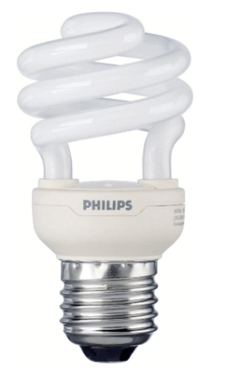 Knop Chirurgie Minder Philips Helix range 220-240V 20W E27 Cool Daylight CFL Twist Shape Lamp