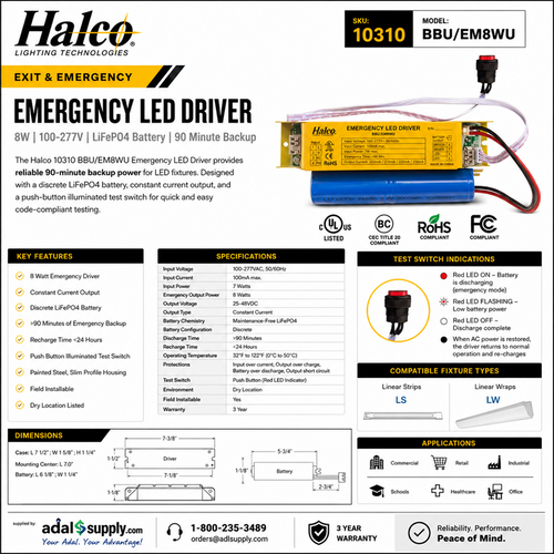 HALCO 10310- BBU/EM8WU
