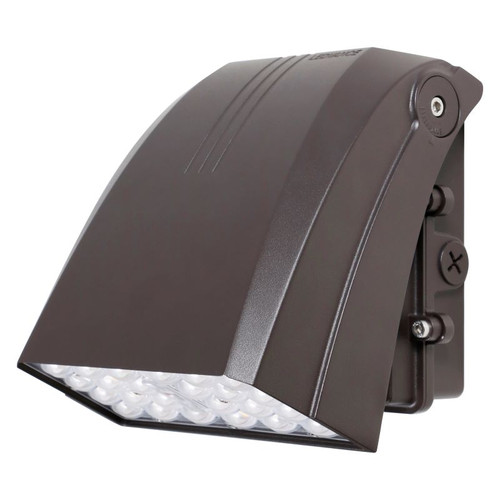 Sylvania SLMWPKC3A/S030UNHD8SC2/BZD LED Slim Wall Pack Dual Selectable - 10/20/30W | 3000K / 4000K / 5000K Selectable | Up to 4200 lm | 120-347V | Bronze | Daylight/Motion Sensor