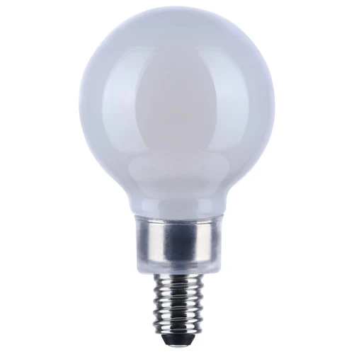 Satco S21214 5.5W G16½ LED Filament Globe – 500 lm | 4000K | White | E12