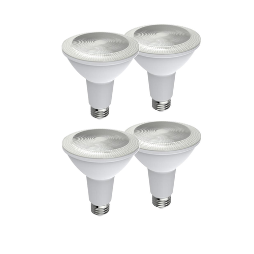 GE LED PAR30L 12W 3000K 25D White 4-Pack - LED12DP30LVOW830/25-4PK