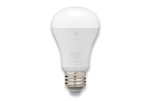 GE LED R20 7W 3000K White - LED7DR20/830
