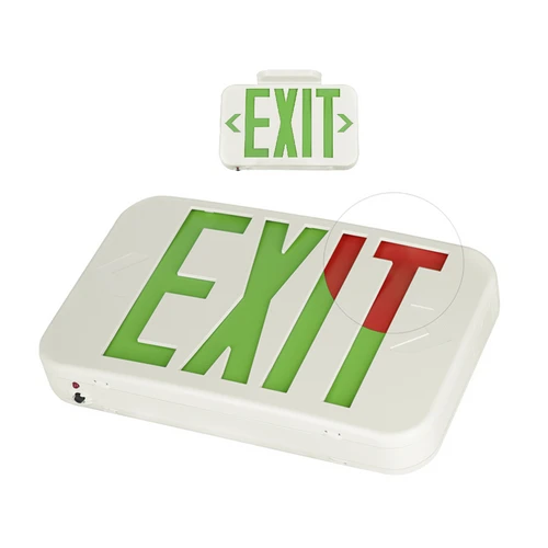 LEDVANCE 66072 EXV/WH/SD Value Class LED Exit Sign | White | Self-Diagnostic | Both Red and Green Letters Included | 1.2W | 120/277V