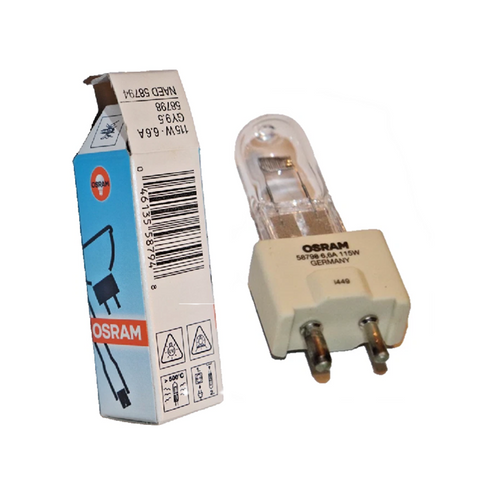 Osram 58794 6.6A/115T4Q/58798/2PPF/EVV Airfield Lamp - 115W 6.6A T4 GY9.5
