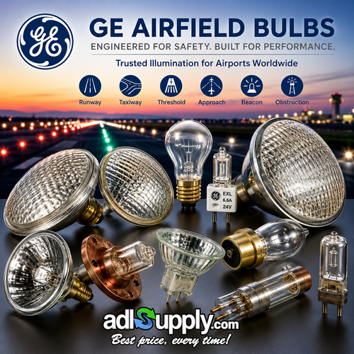 GE 80588 Q6.6A100PK30d-f Airfield / Aviation Lamp - 100W 6.6A T4