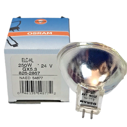 Osram 54804 ELC-HL Photo-Optic Halogen Lamp - 250W 24V GX5.3