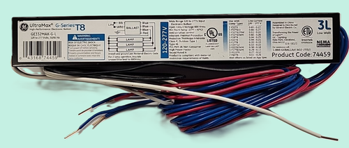 GE 74459 GE332MAX-G-L (Replaces GE332MV-L) T8 Electronic Ballast - 3 or 2 Lamp F32T8 120–277V Instant start