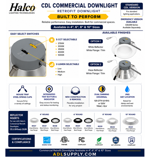 HALCO 89214 CDL-4-LS-CS-HZWH-DDV
