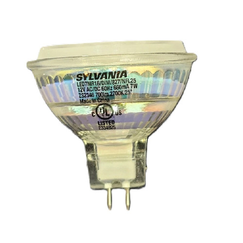 Sylvania ULTRA LED MR16 7W — Halogen-Look Glass, 3000K, 35° Flood, Dimmable
