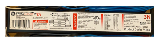 3 Lamp 32W T8 Mulitvolt ge332mvn Ballast 3 Lamp 32W T8 Mulitvolt ge332mvn Ballast