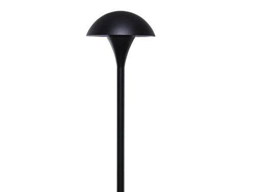 Sollos PMU050-TB-15 912003 Mushroom Hat Path Light 5" Hat 15" Stem Textured Black