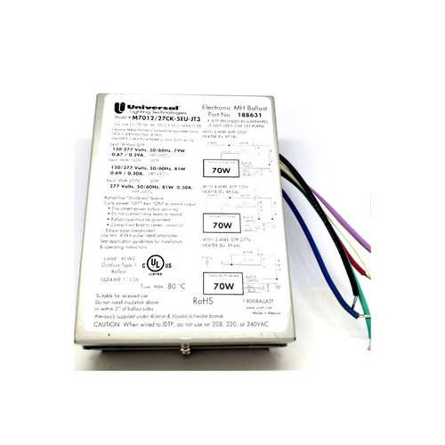 Universal M7012-27CK-5EU-JT3 P/N #188631