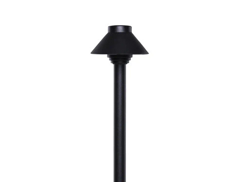 PSH040-TB-12 913021S Straight Path Light-4" Hat-12" Stem-Textured Black-With 20W Equiv, JC3 LED, 3000K