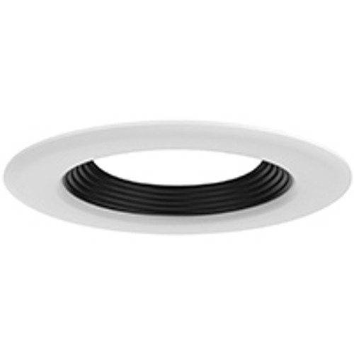 DL4/WB 99934 4" WHITE TRIM-BLACK STEPPED BAFFLE DL4/WB 99934 4" WHITE TRIM-BLACK STEPPED BAFFLE