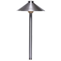 Sollos PTH075-SS-15 915566 Traditional Hat Path Light 7.5" Hat 15" Stem Stainless Steel
