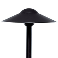Sollos PDO083-TB-12 915021 Dome Hat Path Light 8.3" Hat 12" Stem Textured Black