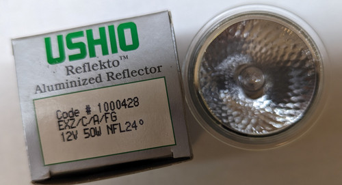 Ushio Reflekto 50 Watt 12V 24 Flood EXZ Cover Glass