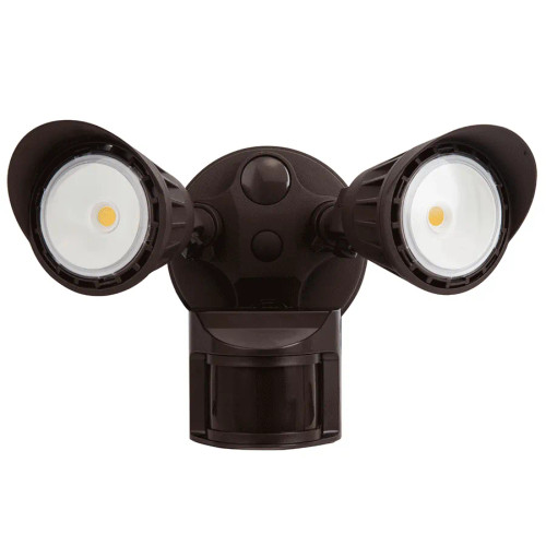 Patrol Security Flood With Motion Sensor 20W 3000K Universal Mounting Location Bronze Finish 120 277V Patrol Security Flood With Motion Sensor 20W 3000K Universal Mounting Location Bronze Finish 120 277V