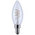 Satco S11525 4W Gray LED Filament B11 – Coil Filament | 350 lm | 2700K | E12