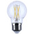 Satco S21217 4W G16½ LED Filament Globe – 350 lm | 4000K | Clear | E26