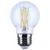 Satco S12479 5.5W G16½ LED Filament Globe – 500 lm | 3500K | Clear | E26