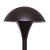 PMU050-TZ-15 912005 5" MUSHROOM TEXTURED BRONZE ADC 15"STEM W/ 20W JC 12V G4