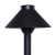 Sollos PSH055-TB-15 910028 straight hat landscape path light, 5.5" aluminum hat, 15 inch stem, Textured Black finish, 12V G4 bi-pin, 8 inch ground stake, fixture only