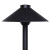 Sollos PSH075-TB-18 911035 straight hat landscape path light, 7.5" aluminum hat, 18 inch stem, Textured Black finish, 12V G4 bi-pin, 8 inch ground stake, fixture only