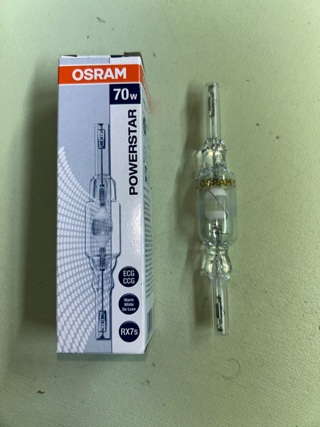 On Sale Osram Powerstar HQI-TS 70W 3000K Rx7s Quartz Metal Halide Bulb