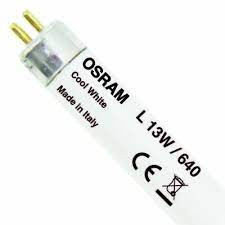 Osram Lumilux 13W Cool White Fluorescent T5 G5 Base 517mm Linear Lamp