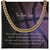 Basketball Themed Cuban Link Chain Necklace with Personalizable Message Cardlizable Message Card