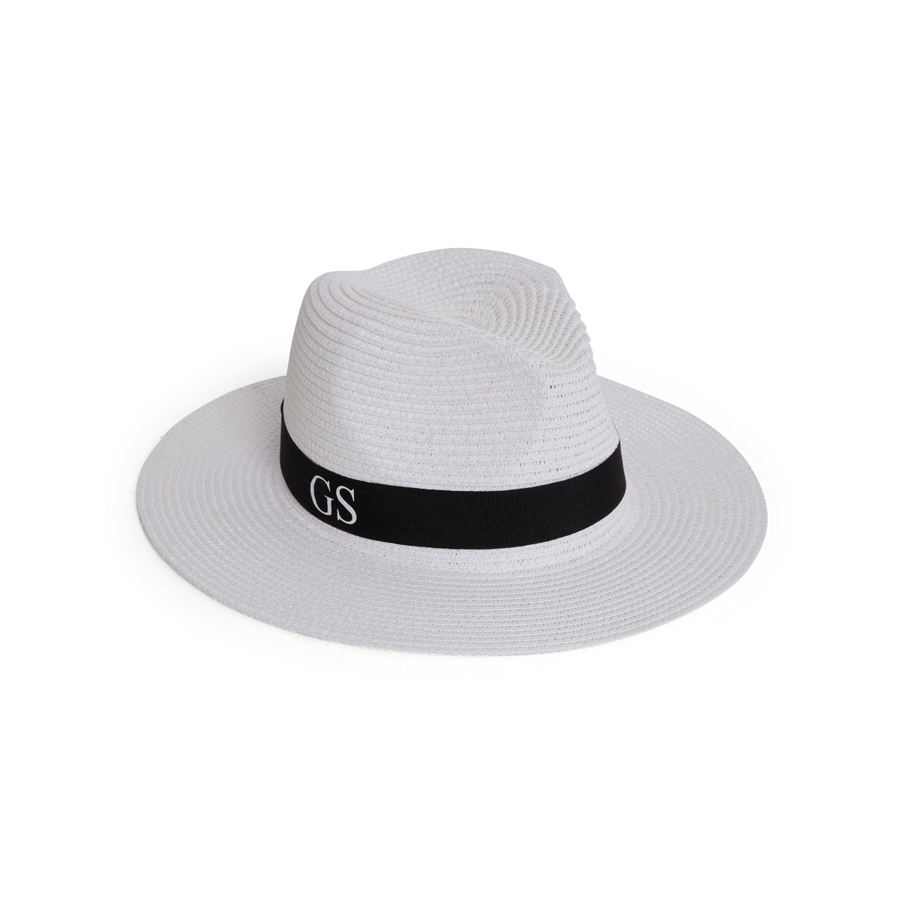 White Personalised Beach Hat - Unique 