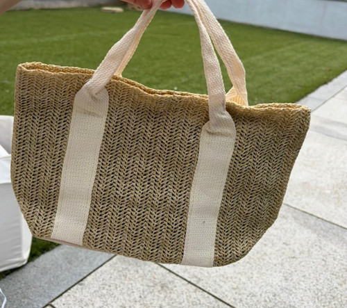Straw - Cream sample bag