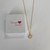 Personalised 14CT Gold Plated Heart Necklace