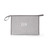 Grey Large Personalised Canvas Clutch Bag