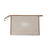 Brown Large Personalised Canvas Clutch Bag