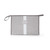 Grey Large Stripe Personalised Canvas Clutch Bag