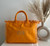 Orange Tassel Personalised Canvas Tote Bag