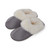 Dark Grey Soft Luxury Faux Fur Personalised Slippers