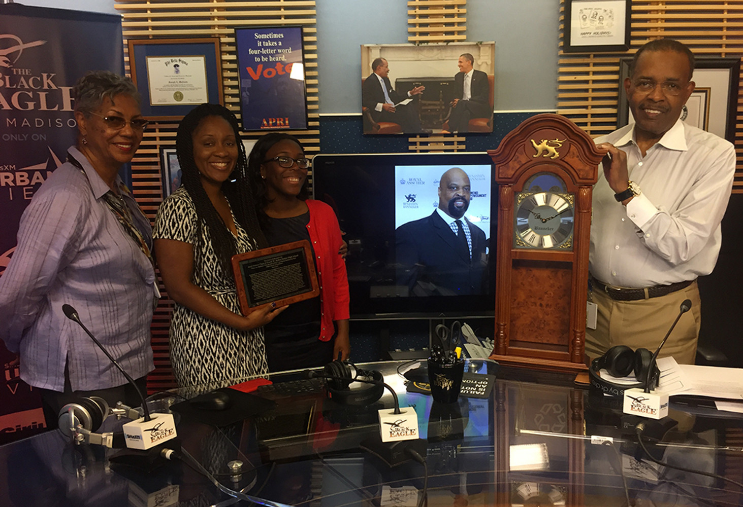 Ballou High School Banneker / Joe Madison Clock Presentation