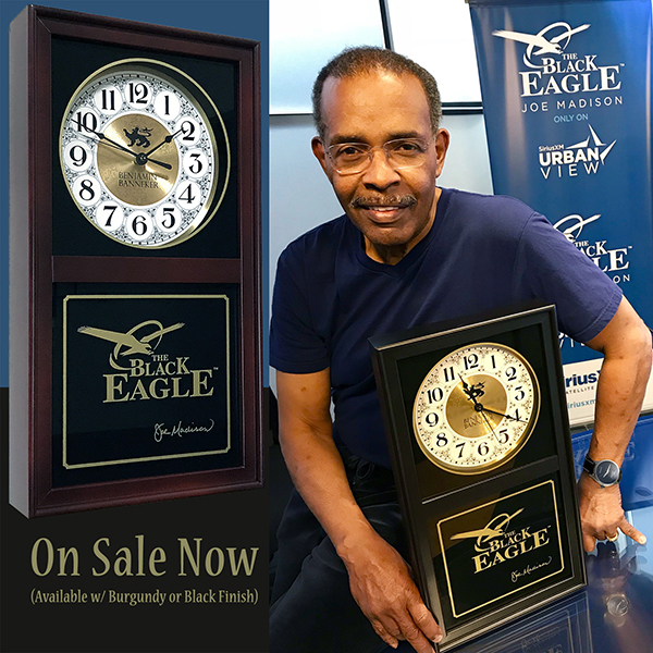 Joe Madison Signature Black Eagle Clock has officially landed ...