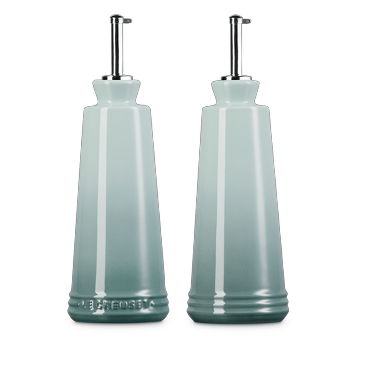 Le Creuset Stoneware Signature Oil & Vinegar Set - Sea Salt | Charlies