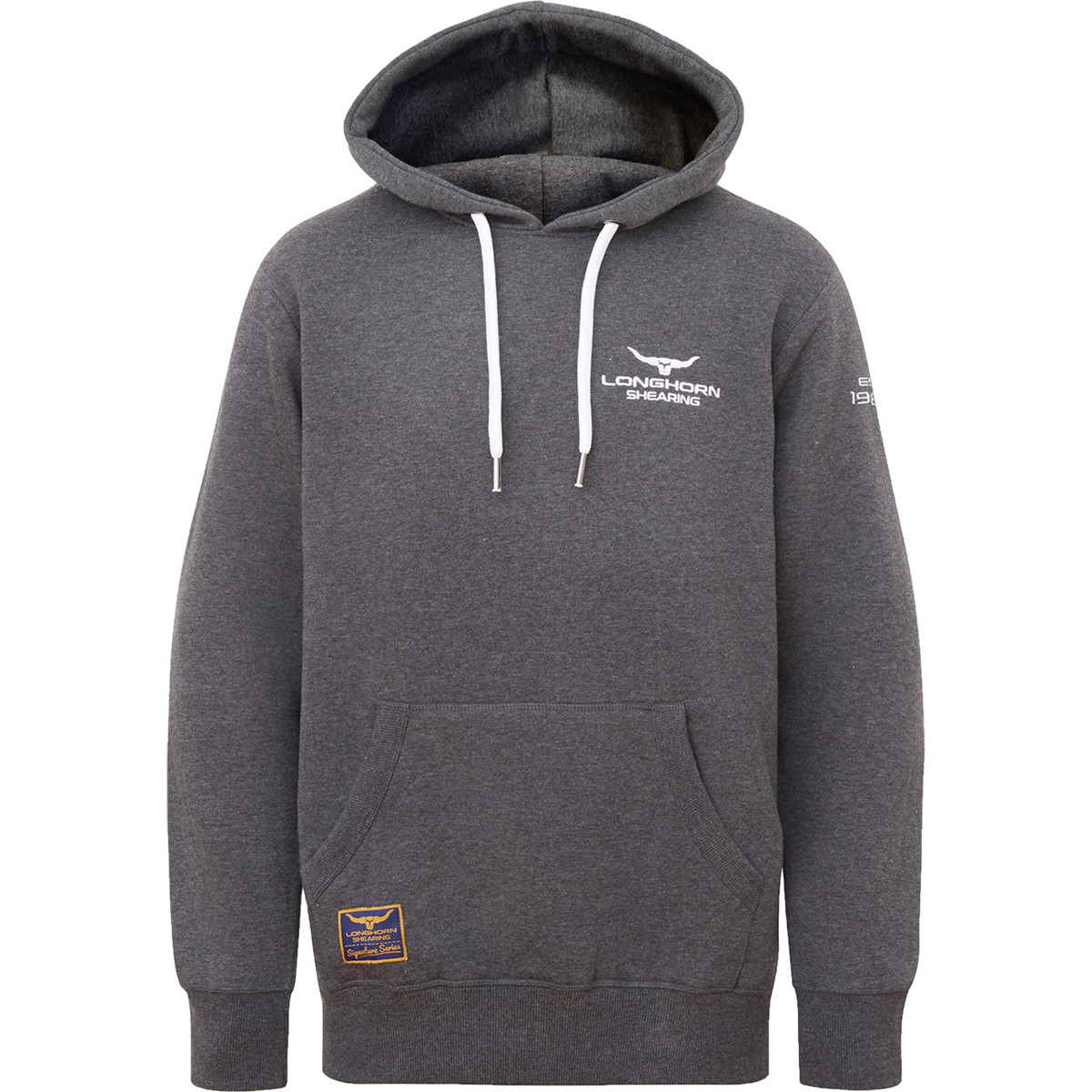 Longhorn Shearing Adults Unisex Signature Hoodie - Grey | Charlies